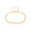 Pulseira Elos Torcidos 4 mm Banhado a Ouro 18K