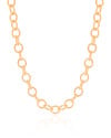 Choker Elos Ovais 6 mm Banhado a Ouro 18K