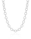 Choker Elos Ovais 6 mm Ródio Branco