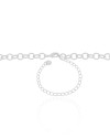 Choker Elos Ovais 6 mm Ródio Branco