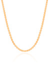 Choker Malha Quadrada 3 mm Banhado a Ouro 18K