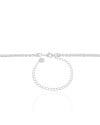 Choker Malha Quadrada 3 mm Ródio Branco