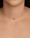Choker Veneziana Bolinha Lisa 6 mm Banhado a Ouro 18K