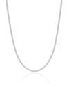 Choker Torcida Detalhada 2 mm Ródio Branco