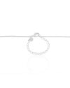 Gargantilha Riviera Cravejada Cristal Ródio Branco- 45 cm