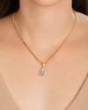 Conjunto Gota Riviera Cristal Banhado a Ouro 18K