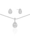 Conjunto Gota Riviera Cristal Ródio Branco