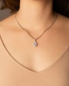 Conjunto Gota Riviera Cristal Ródio Branco