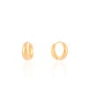 Brinco Argola Click Liso 1.6 cm Banhado a Ouro 18K