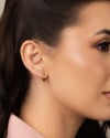 Brinco Argola Click Lisa 1.1 cm Banhado a Ouro 18K