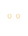 Brinco Argola Click Lisa 1.1 cm Banhado a Ouro 18K