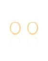 Brinco Argola Click Fio Liso 2.0 cm Banhado a Ouro 18K
