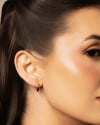 Dupla de Argolas Fio Lisas Banhado a Ouro 18K