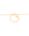 Gargantilha Elos Trevo Tom Esmeralda Banhado a Ouro 18K - 40 cm