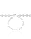 Choker Corações Bolinhas Ródio Branco