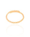 Bracelete Mola Abaulado ABS Banhado a Ouro 18K