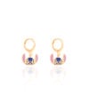 Brinco Infantil Argola Stitch 2.2 cm Banhado a Ouro 18K