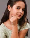 Pulseira Infantil Elos 2 mm Banhado a Ouro 18K