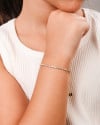 Pulseira Infantil Riviera Cristal 2 mm Banhado a Ouro 18K