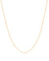 Gargantilha Infantil Grumet Bolinhas 2 mm Banhado a Ouro 18K - 32 cm