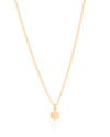 Gargantilha Infantil Elos Flor 6 mm Banhado a Ouro 18K - 35 cm
