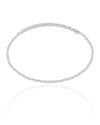 Aro Mola Quadrados 2 mm Ródio Branco - 30 cm