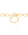 Gargantilha Elos Ovais 9 mm Banhado a Ouro 18K - 40 cm
