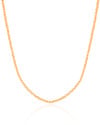 Choker Hematita Dourada 2 mm Banhado a Ouro 18K