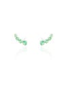 Ear Cuff Pontos de Luz Turmalina Ródio Branco