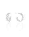 Brinco Argola Borboletas 2.1 cm Ródio Branco