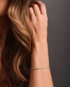 Pulseira Riviera Cravação Inglesa Cristal 3 mm Banhado a Ouro 18K