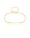 Pulseira Riviera Turmalina 2 mm Banhado a Ouro 18K