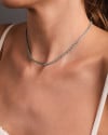 Choker Riviera Turmalina 2 mm Ródio Branco