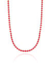 Choker Riviera Fuchsia 3 mm Ródio Branco