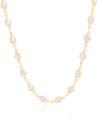 Choker Gotas Cristais 5 mm Banhado a Ouro 18K