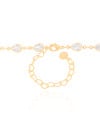 Choker Gotas Cristais 5 mm Banhado a Ouro 18K
