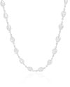 Choker Gotas Cristais 5 mm Ródio Branco