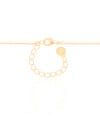 Gargantilha Gomos Gotas Cristal Banhado a Ouro 18K - 40 cm