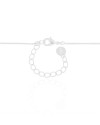 Gargantilha Gomos Gotas Cristal Ródio Branco - 40 cm