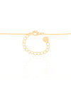 Gargantilha Pingente Retangular Turmalina Banhado a Ouro 18K - 45 cm