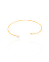 Bracelete Fio Pontos de Luz Cristal 3 mm Banhado a Ouro 18K