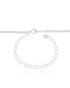 Choker Veneziana Dupla Ponto de Luz Cristal 7 mm Ródio Branco