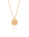 Gargantilha com Pingente Redondo Personalizado Banhado a Ouro 18K