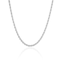 Choker Cordão Baiano Ródio Branco