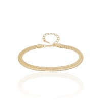 Pulseira Snake Banhado a Ouro 18K