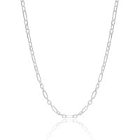 Choker Elos 4 mm Ródio Branco