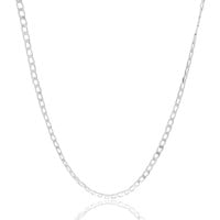 Gargantilha Grumet 3.5mm Ródio Branco