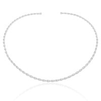 Aro Torcido 3mm Ródio Branco
