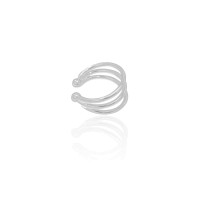 Piercing Três Filetes Ródio Branco