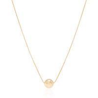Gargantilha Veneziana Bolinha 10mm Banhado a Ouro 18K